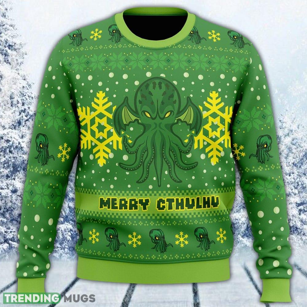 Merry Cthulhu Ugly Sweater Men And Women Gift For Christmas - Merry Cthulhu Ugly Christmas Sweater_1 Merry Cthulhu Ugly Sweater Men And Women Gift For Christmas - Merry Cthulhu Ugly Christmas Sweater_1
