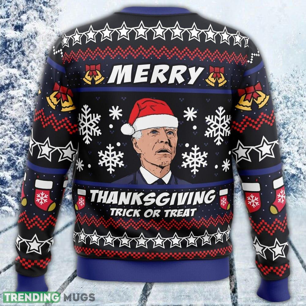 Merry Thanksgiving Biden Ugly Sweater Men And Women Gift For Christmas 3D Sweater Merry Thanksgiving Biden Ugly Sweater Men And Women Gift For Christmas 3D Sweater