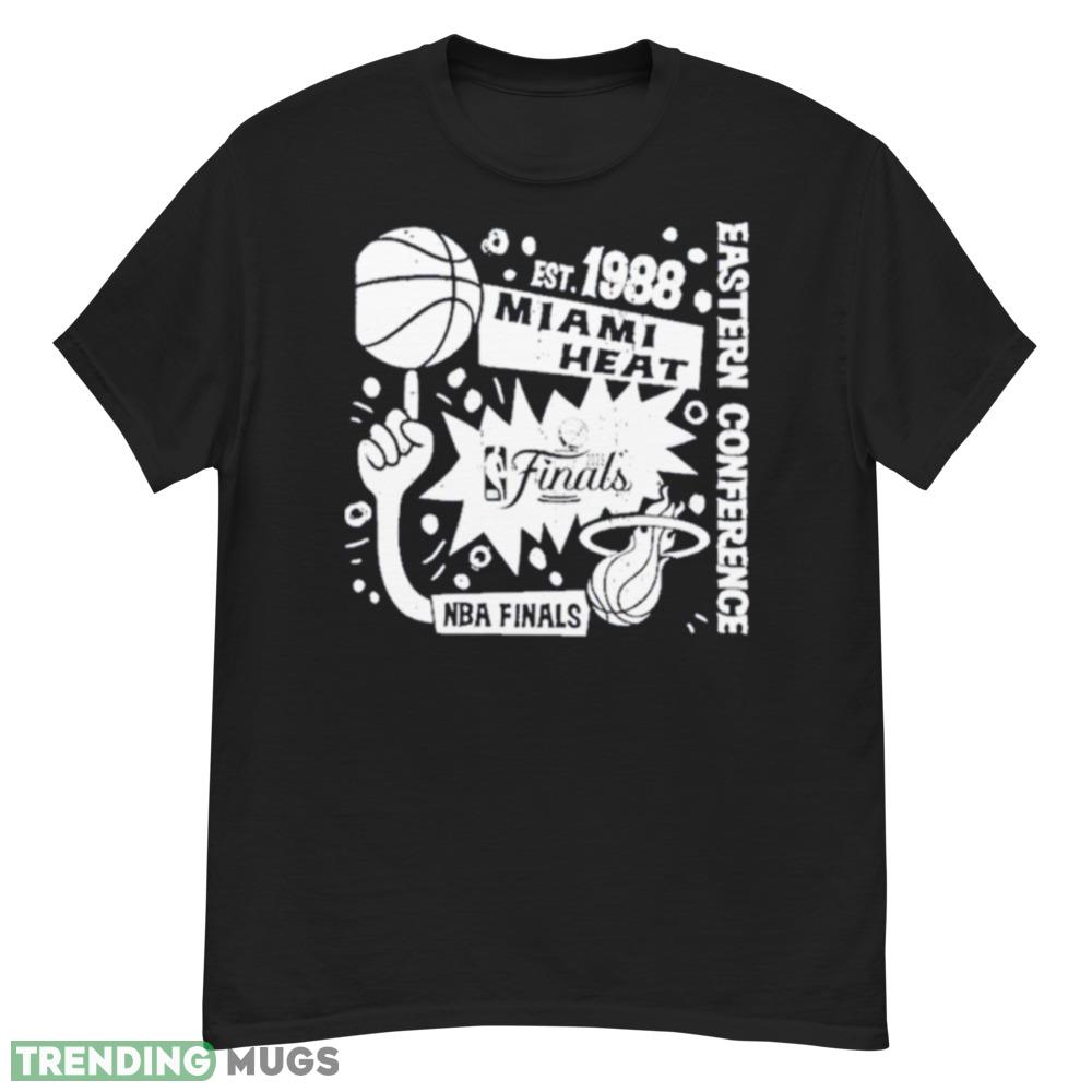 Miami Heat 2023 NBA Finals Flowy Off Shoulder Shirt Dark Shirt Miami Heat 2023 NBA Finals Flowy Off Shoulder Shirt Dark Shirt