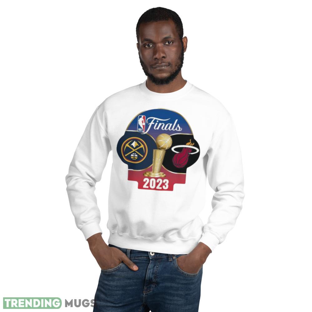 Miami Heat Vs Denver Nuggets 2023 NBA Finals Dueling Shirt - 18000 Unisex Heavy Blend Crewneck Sweatshirt Miami Heat Vs Denver Nuggets 2023 NBA Finals Dueling Shirt - 18000 Unisex Heavy Blend Crewneck Sweatshirt