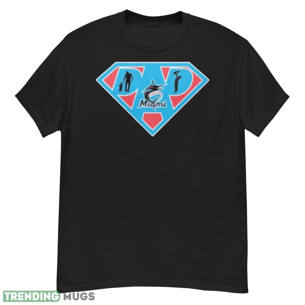 miami Marlins Super dad Mockup Black T Shirt Dark Shirt miami Marlins Super dad Mockup Black T Shirt Dark Shirt