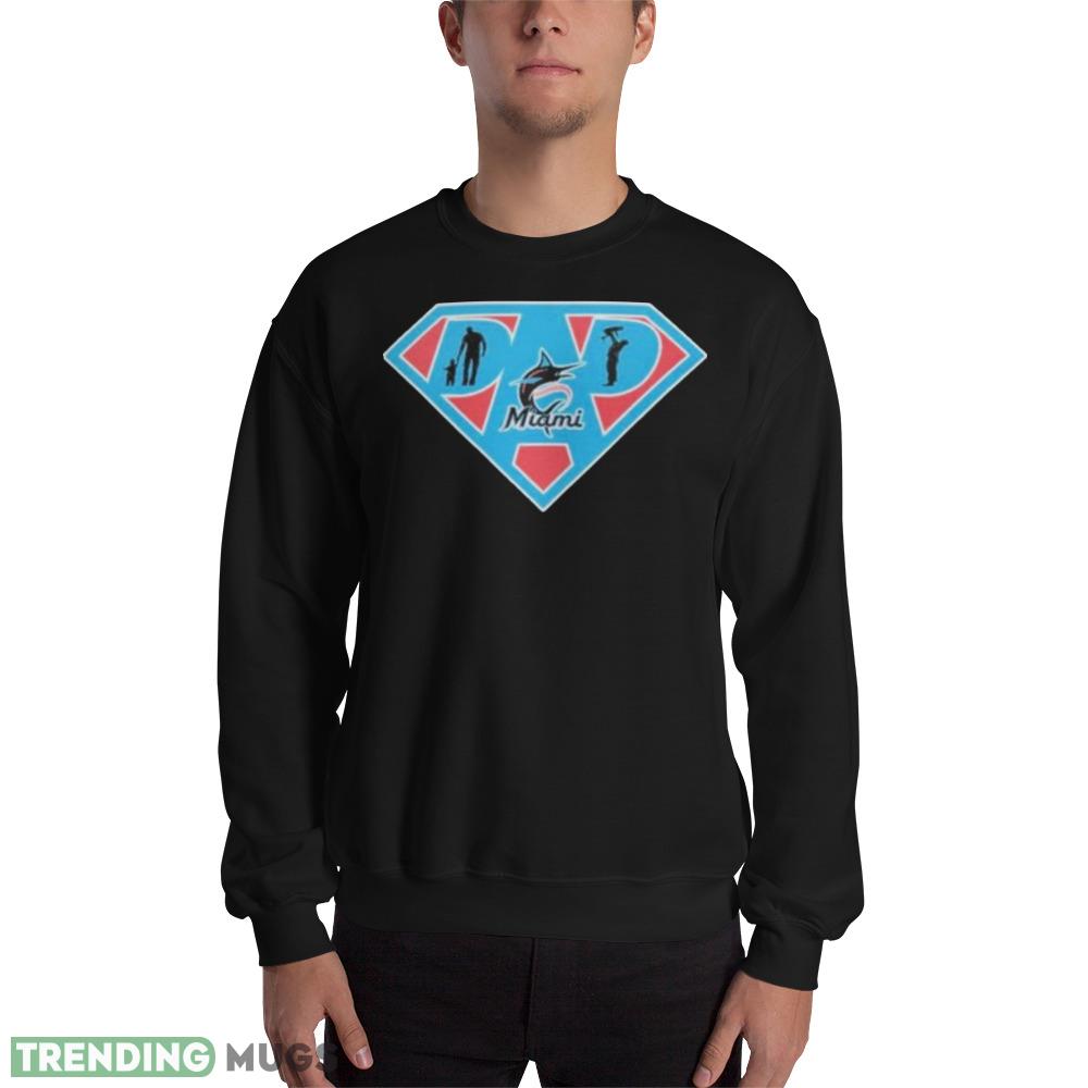 miami Marlins Super dad Mockup Black T Shirt - 18000 Unisex Heavy Blend Crewneck Sweatshirt miami Marlins Super dad Mockup Black T Shirt - 18000 Unisex Heavy Blend Crewneck Sweatshirt