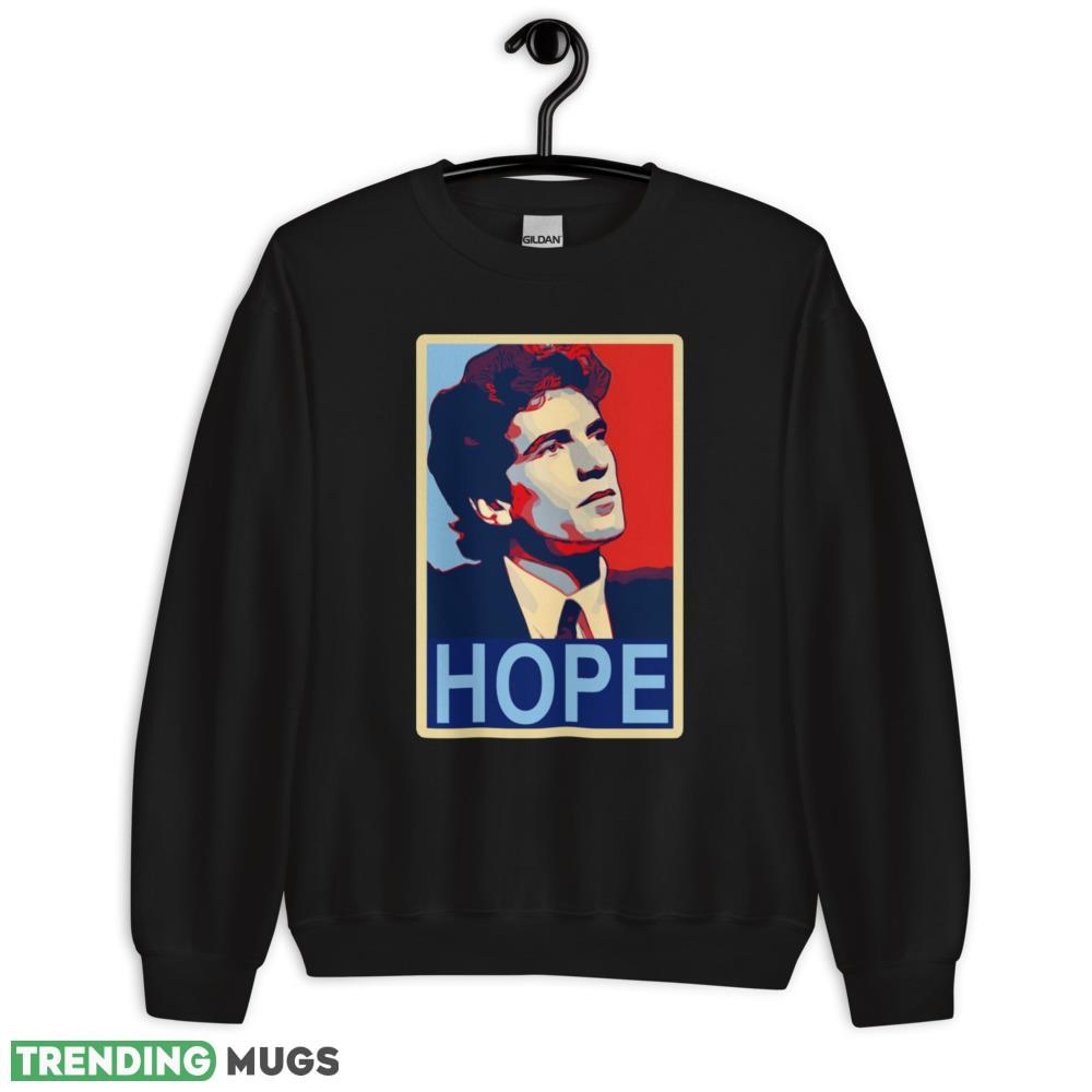 New Icon JFK Jr HOPE In Bernard Fairey Style Classic T Shirt - 18000 Unisex Heavy Blend Crewneck Sweatshirt New Icon JFK Jr HOPE In Bernard Fairey Style Classic T Shirt - 18000 Unisex Heavy Blend Crewneck Sweatshirt