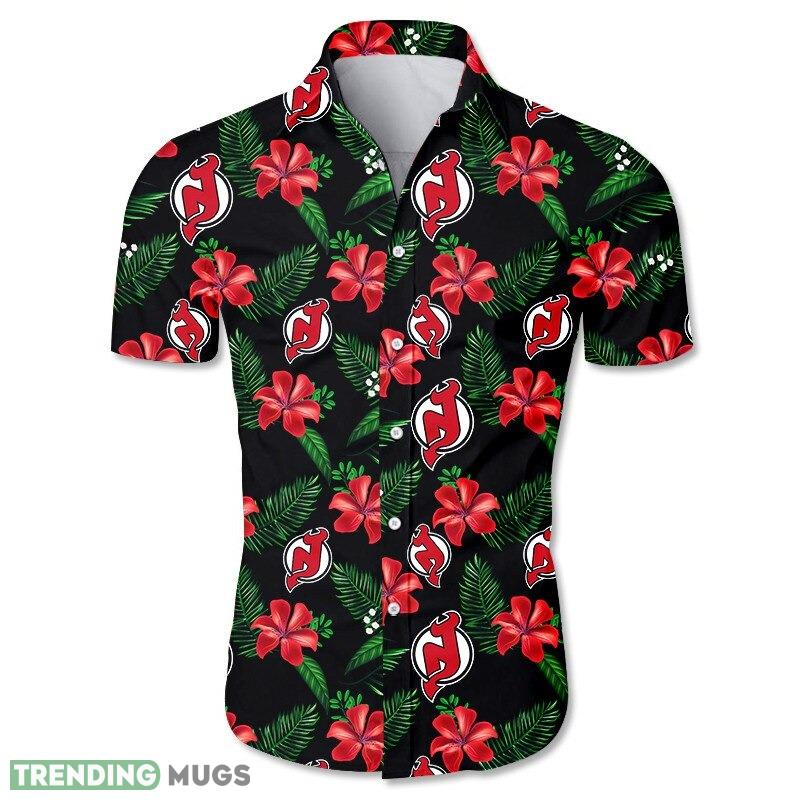 New Jersey Devils Hawaiian Shirt Flower Men And Women For Fans - New Jersey Devils Hawaiian Shirt Tropical Flower summer_1 New Jersey Devils Hawaiian Shirt Flower Men And Women For Fans - New Jersey Devils Hawaiian Shirt Tropical Flower summer_1