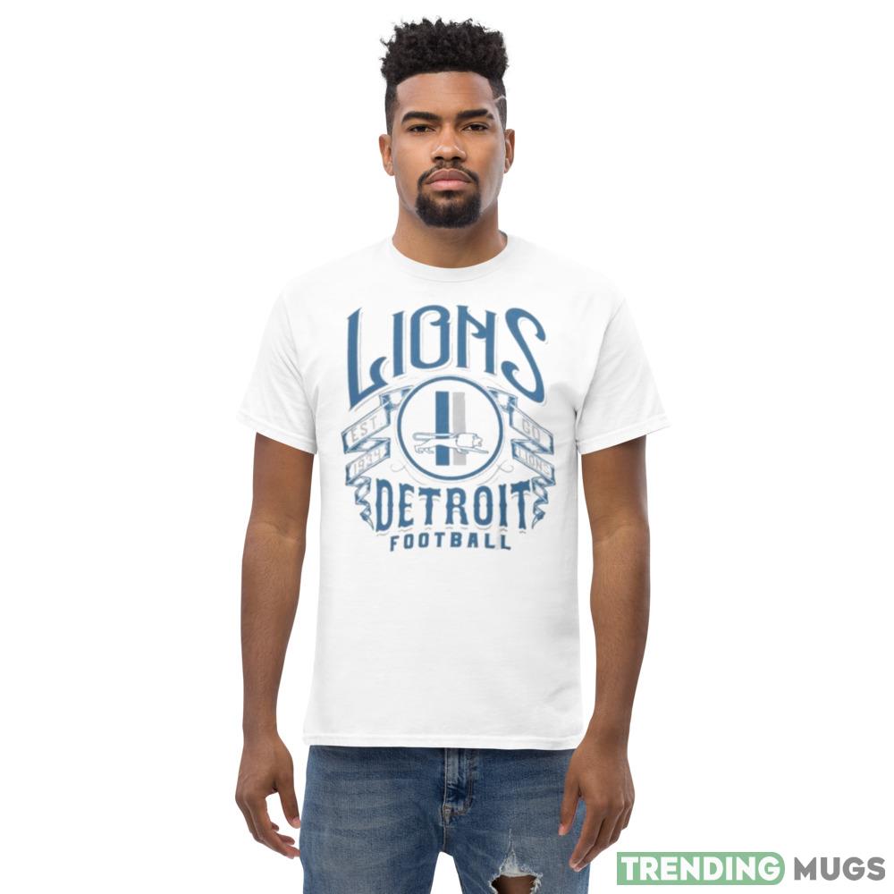 NFL x Darius Rucker Collection Detroit Lions Vintage Football T Shirt Light Shirt NFL x Darius Rucker Collection Detroit Lions Vintage Football T Shirt Light Shirt