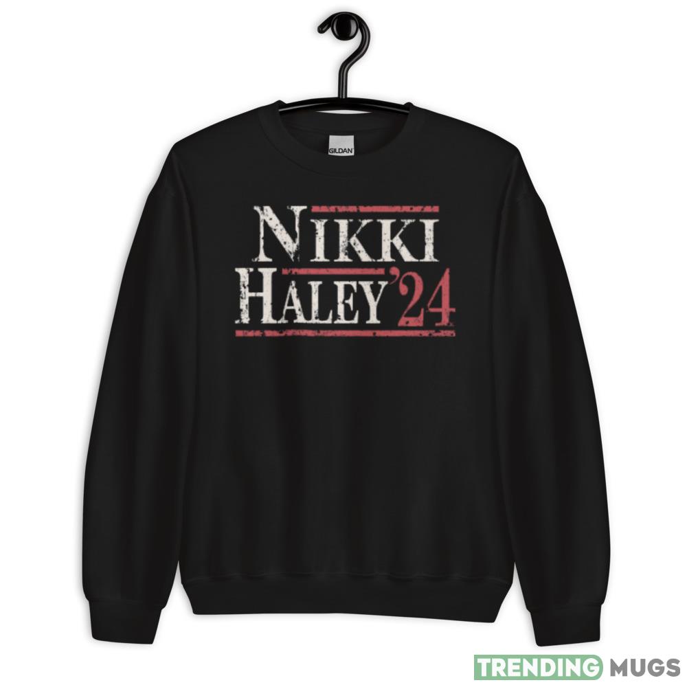 Nikki Haley 24 Funny T Shirt - 18000 Unisex Heavy Blend Crewneck Sweatshirt Nikki Haley 24 Funny T Shirt - 18000 Unisex Heavy Blend Crewneck Sweatshirt