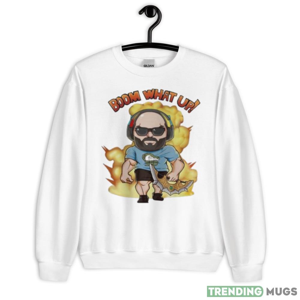 Nikola Jokic Boom What Up T shirt - 18000 Unisex Heavy Blend Crewneck Sweatshirt Nikola Jokic Boom What Up T shirt - 18000 Unisex Heavy Blend Crewneck Sweatshirt