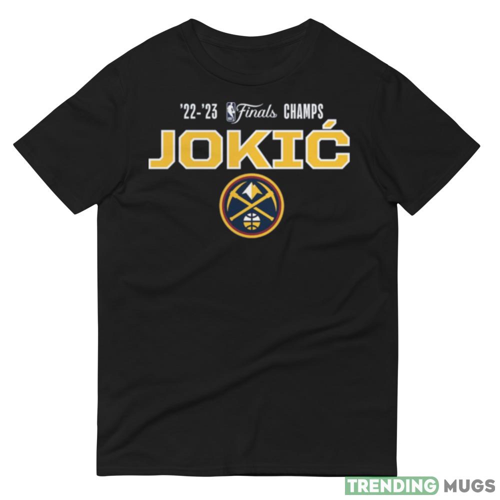 Nikola Jokic Denver Nuggets 2023 NBA Finals Champions Dunk Name & Number T Shirt Dark Shirt Nikola Jokic Denver Nuggets 2023 NBA Finals Champions Dunk Name & Number T Shirt Dark Shirt