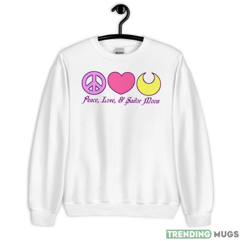 Peace Love And Sailor Moon shirt - 18000 Unisex Heavy Blend Crewneck Sweatshirt Peace Love And Sailor Moon shirt - 18000 Unisex Heavy Blend Crewneck Sweatshirt