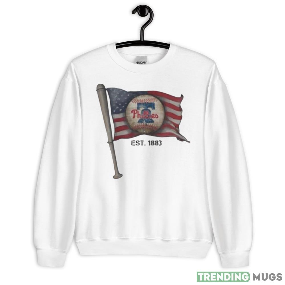Philadelphia Phillies EST. 1883 USA Flag Vintage Shirt - 18000 Unisex Heavy Blend Crewneck Sweatshirt Philadelphia Phillies EST. 1883 USA Flag Vintage Shirt - 18000 Unisex Heavy Blend Crewneck Sweatshirt