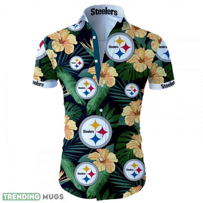 Pittsburgh Steelers Hawaiian Shirt Flower Men And Women For Fans - Pittsburgh Steelers Hawaiian Shirt Tropical Flower Short Sleeve Pittsburgh Steelers Hawaiian Shirt Flower Men And Women For Fans - Pittsburgh Steelers Hawaiian Shirt Tropical Flower Short Sleeve