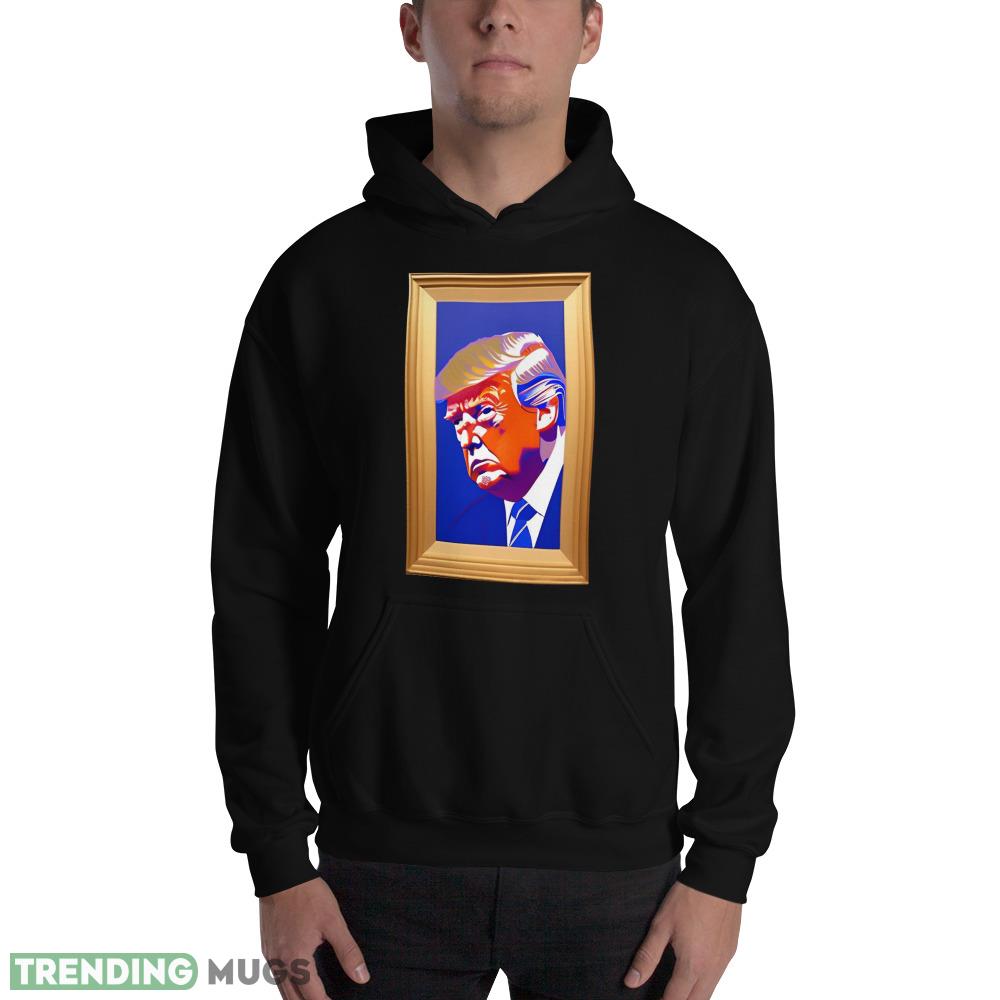 Portrait of President Donald J Trump Faux Frame #1 Classic T Shirt Dark Shirt Portrait of President Donald J Trump Faux Frame #1 Classic T Shirt Dark Shirt