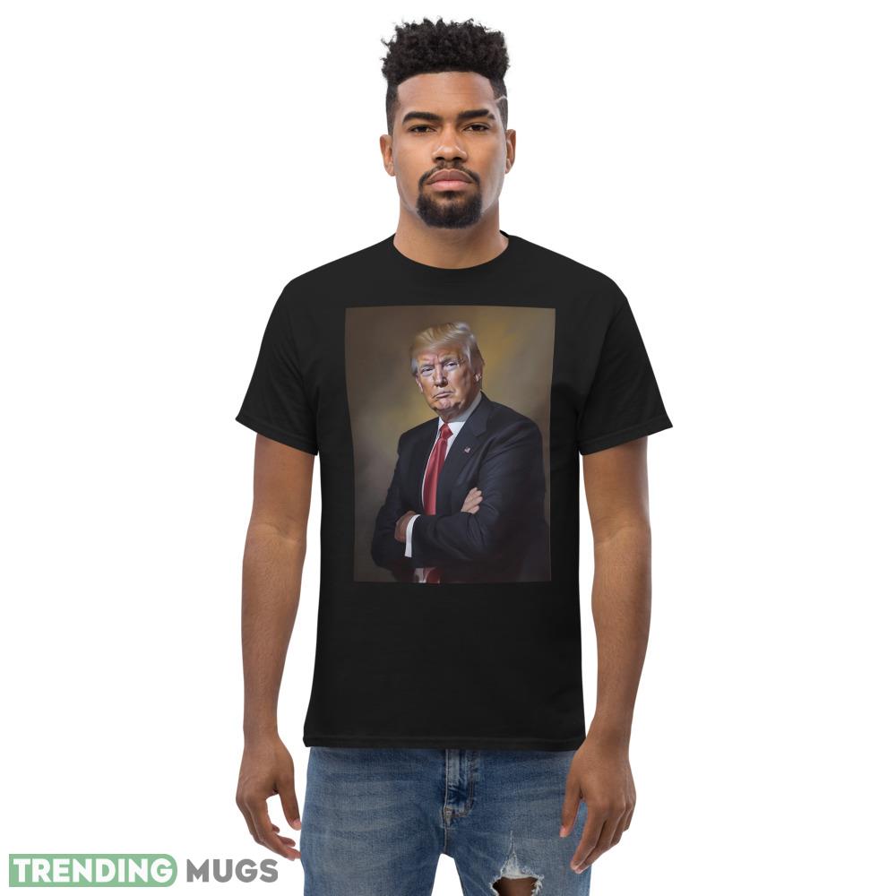 President Trump Portrait Classic T Shirt 9 Printed Gift For Donal Trump Dark Shirt President Trump Portrait Classic T Shirt 9 Printed Gift For Donal Trump Dark Shirt