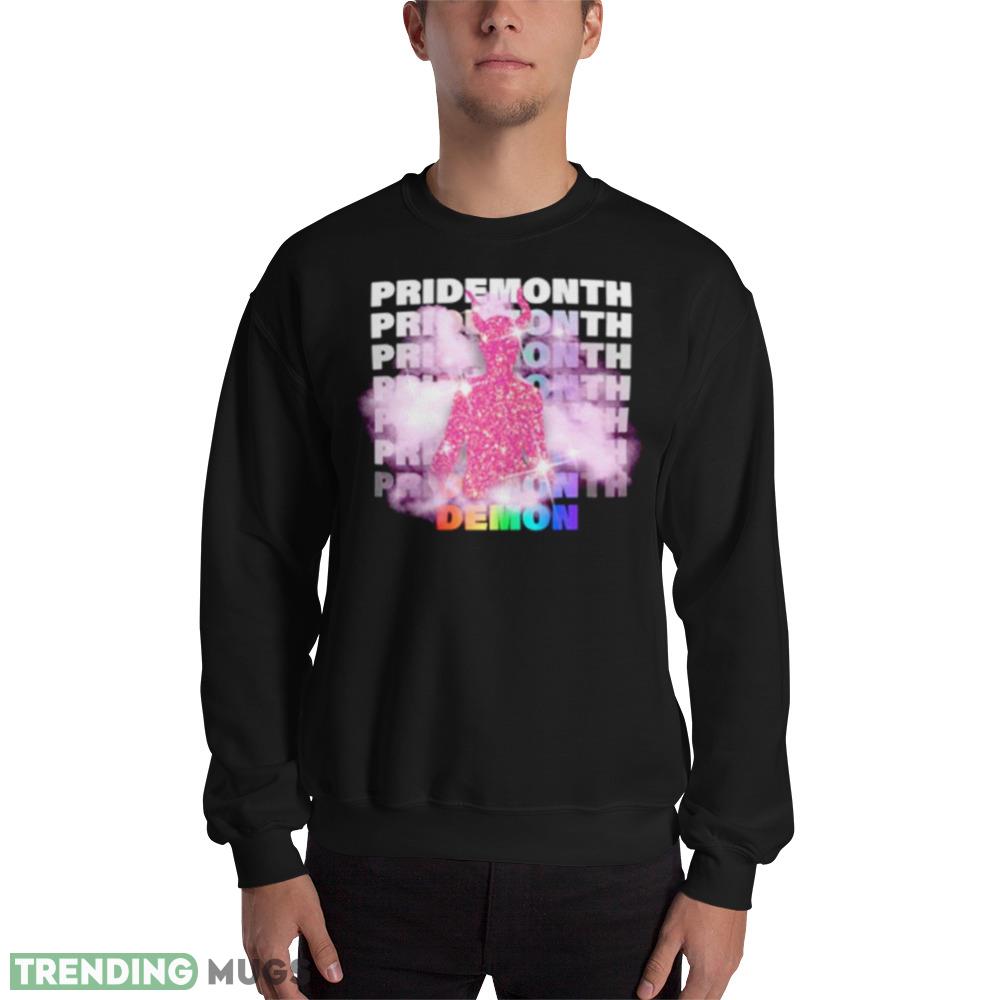 Pridemonth demon Mockup Black T Shirt - 18000 Unisex Heavy Blend Crewneck Sweatshirt Pridemonth demon Mockup Black T Shirt - 18000 Unisex Heavy Blend Crewneck Sweatshirt