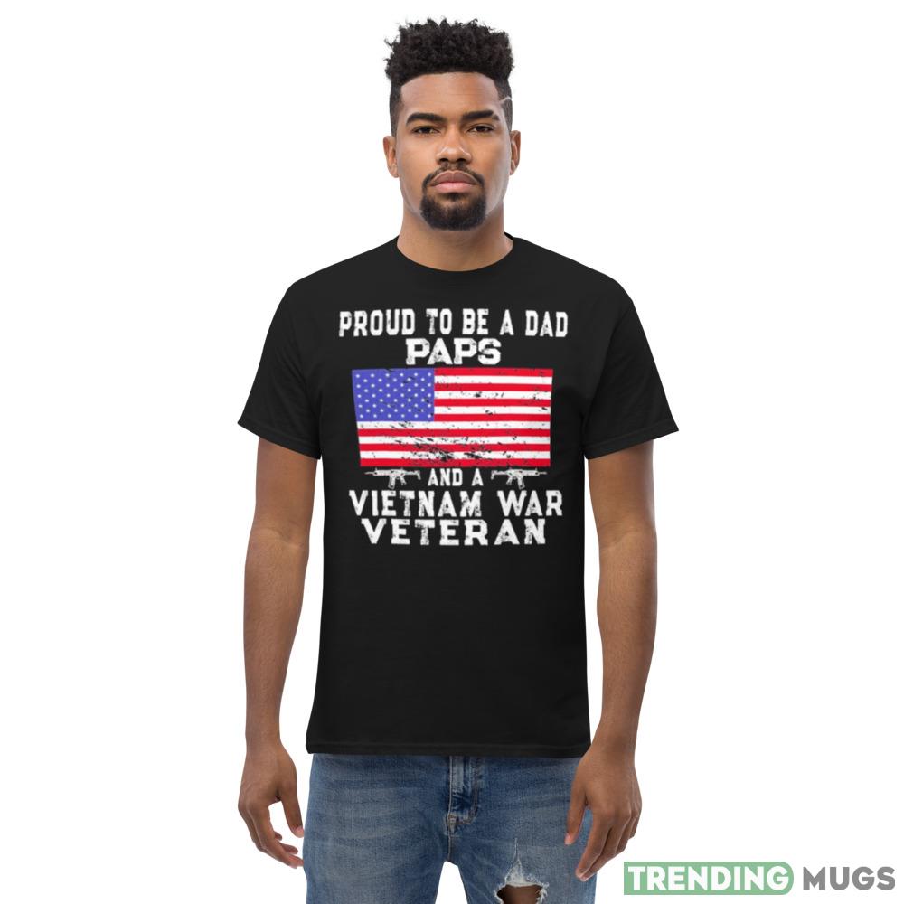 Proud Dad Paps Vietnam Veteran Retro Us Flag Grandpa Shirt Dark Shirt Proud Dad Paps Vietnam Veteran Retro Us Flag Grandpa Shirt Dark Shirt