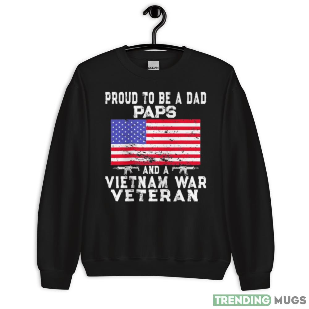 Proud Dad Paps Vietnam Veteran Retro Us Flag Grandpa Shirt - 18000 Unisex Heavy Blend Crewneck Sweatshirt Proud Dad Paps Vietnam Veteran Retro Us Flag Grandpa Shirt - 18000 Unisex Heavy Blend Crewneck Sweatshirt