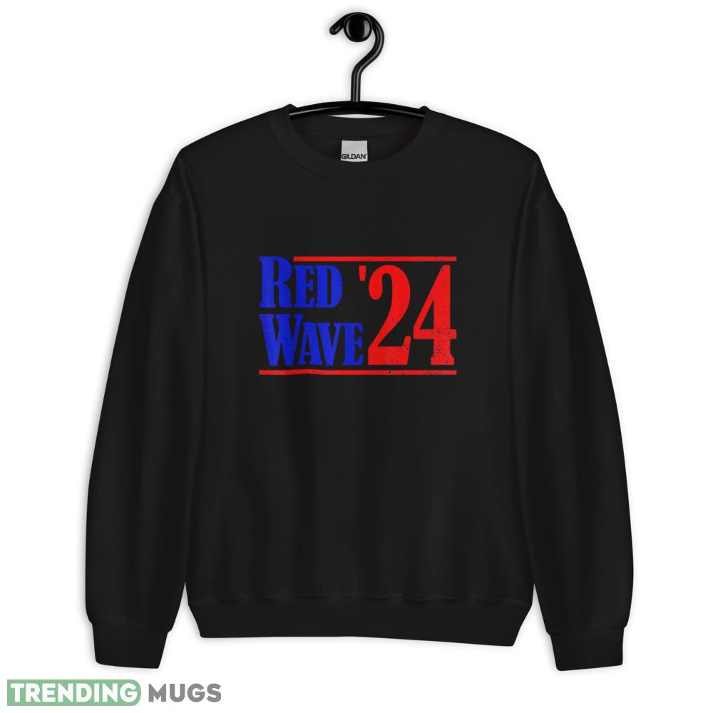 Red Wave '24 Vote Republican 2024 Red Wave Classic T Shirt Dark Shirt Red Wave '24 Vote Republican 2024 Red Wave Classic T Shirt - 18000 Unisex Heavy Blend Crewneck Sweatshirt