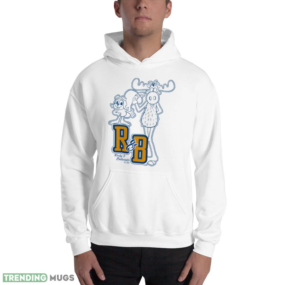 Rocky Bullwinkle Men’s Collegiate Line Art Design Shirt Light Shirt Rocky Bullwinkle Men’s Collegiate Line Art Design Shirt Light Shirt