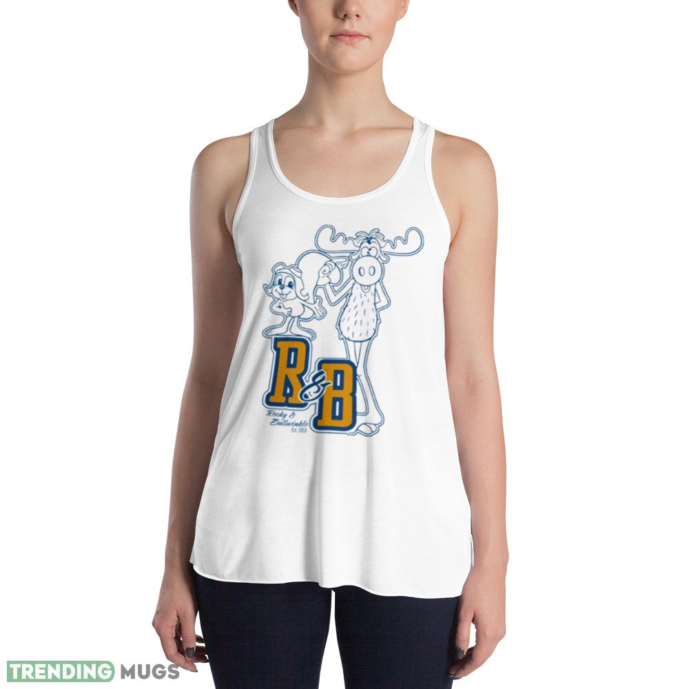 Rocky Bullwinkle Men’s Collegiate Line Art Design Shirt Light Shirt Rocky Bullwinkle Men’s Collegiate Line Art Design Shirt Light Shirt