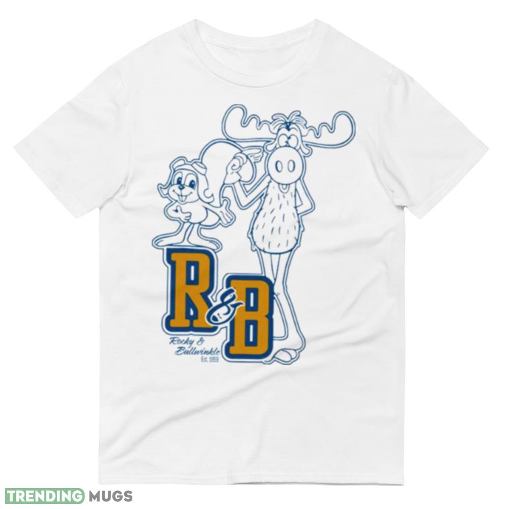 Rocky Bullwinkle Men’s Collegiate Line Art Design Shirt Light Shirt Rocky Bullwinkle Men’s Collegiate Line Art Design Shirt Light Shirt