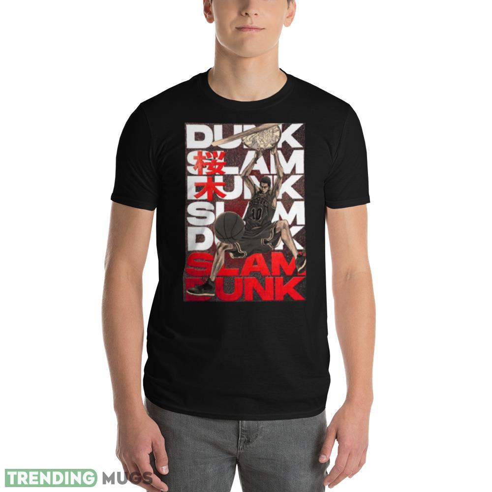 Sakuragi Slam Dunk Basketball Anime Mockup Black T Shirt Dark Shirt Sakuragi Slam Dunk Basketball Anime Mockup Black T Shirt Dark Shirt