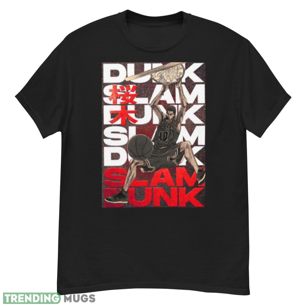 Sakuragi Slam Dunk Basketball Anime Mockup Black T Shirt Dark Shirt Sakuragi Slam Dunk Basketball Anime Mockup Black T Shirt Dark Shirt
