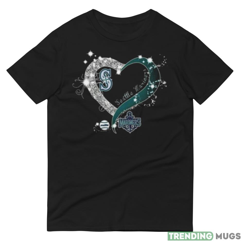 Seattle Mariners Baseball Glitter Heart 2023 shirt Dark Shirt Seattle Mariners Baseball Glitter Heart 2023 shirt Dark Shirt