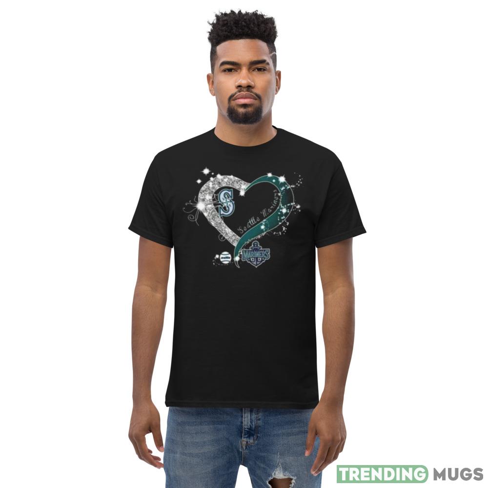 Seattle Mariners Baseball Glitter Heart 2023 shirt Dark Shirt Seattle Mariners Baseball Glitter Heart 2023 shirt Dark Shirt
