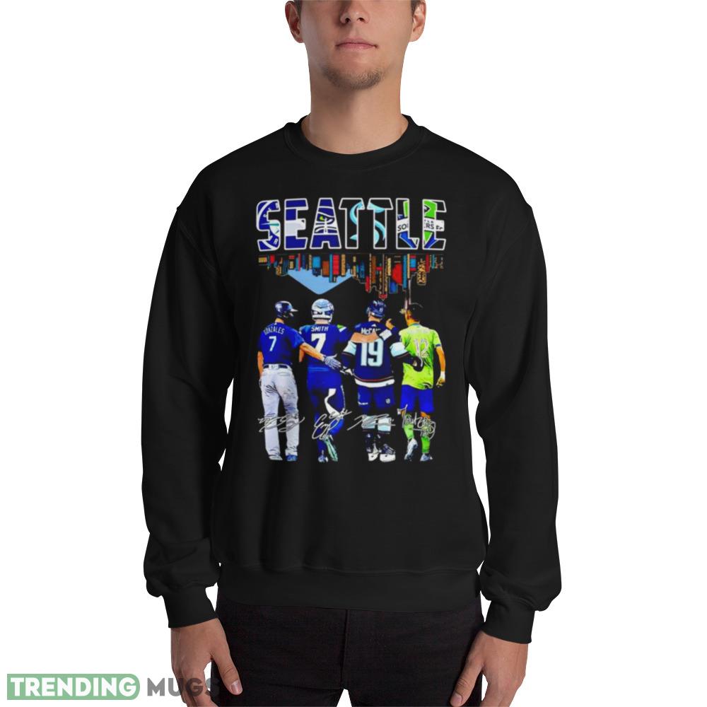 Seattle skyline city players signatures shirt - 18000 Unisex Heavy Blend Crewneck Sweatshirt Seattle skyline city players signatures shirt - 18000 Unisex Heavy Blend Crewneck Sweatshirt