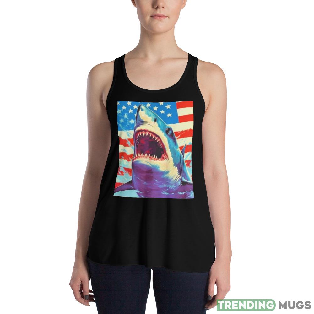 Sharks The Pop Art Patriotic Predator T shirt Dark Shirt Sharks The Pop Art Patriotic Predator T shirt Dark Shirt