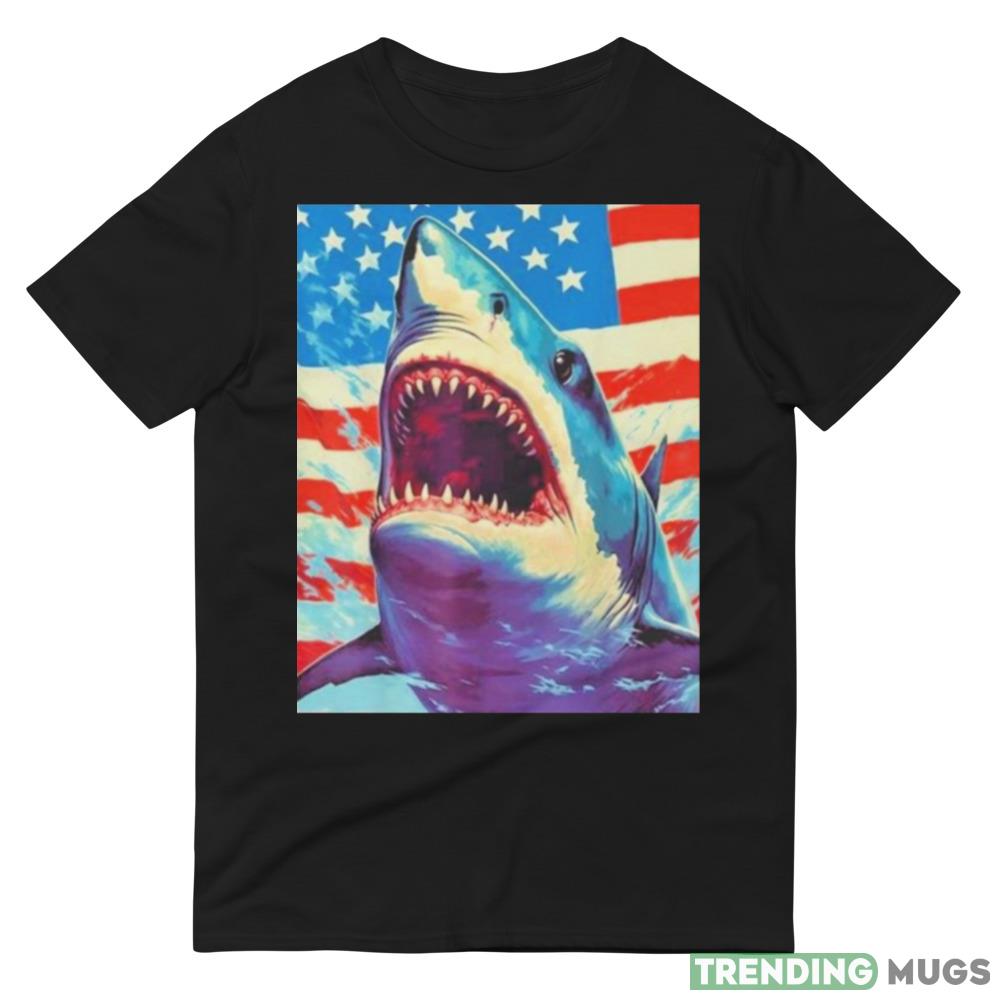 Sharks The Pop Art Patriotic Predator T shirt Dark Shirt Sharks The Pop Art Patriotic Predator T shirt Dark Shirt