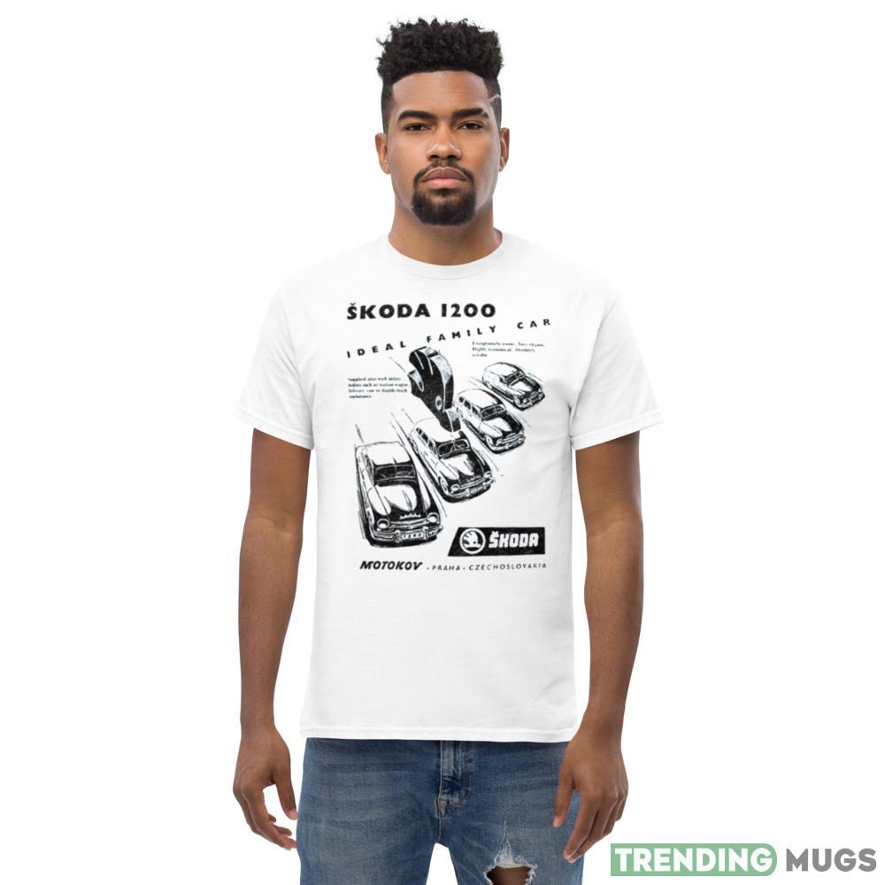 Skoda 1200 Vintage Car White T Shirt Light Shirt Skoda 1200 Vintage Car White T Shirt Light Shirt