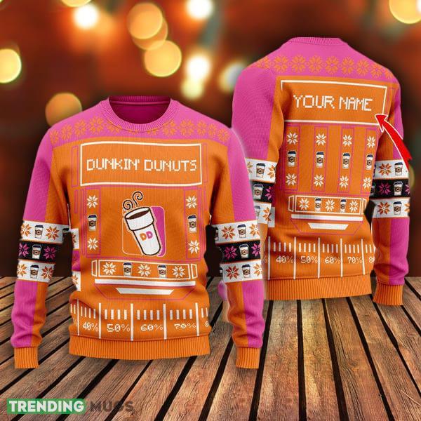 Snowy Dunkin Donuts Christmas Ugly Sweater Custom Name Gift For Christmas - Snowy Dunkin Donuts Christmas Ugly Sweater Custom Name Gift For Christmas Snowy Dunkin Donuts Christmas Ugly Sweater Custom Name Gift For Christmas - Snowy Dunkin Donuts Christmas Ugly Sweater Custom Name Gift For Christmas
