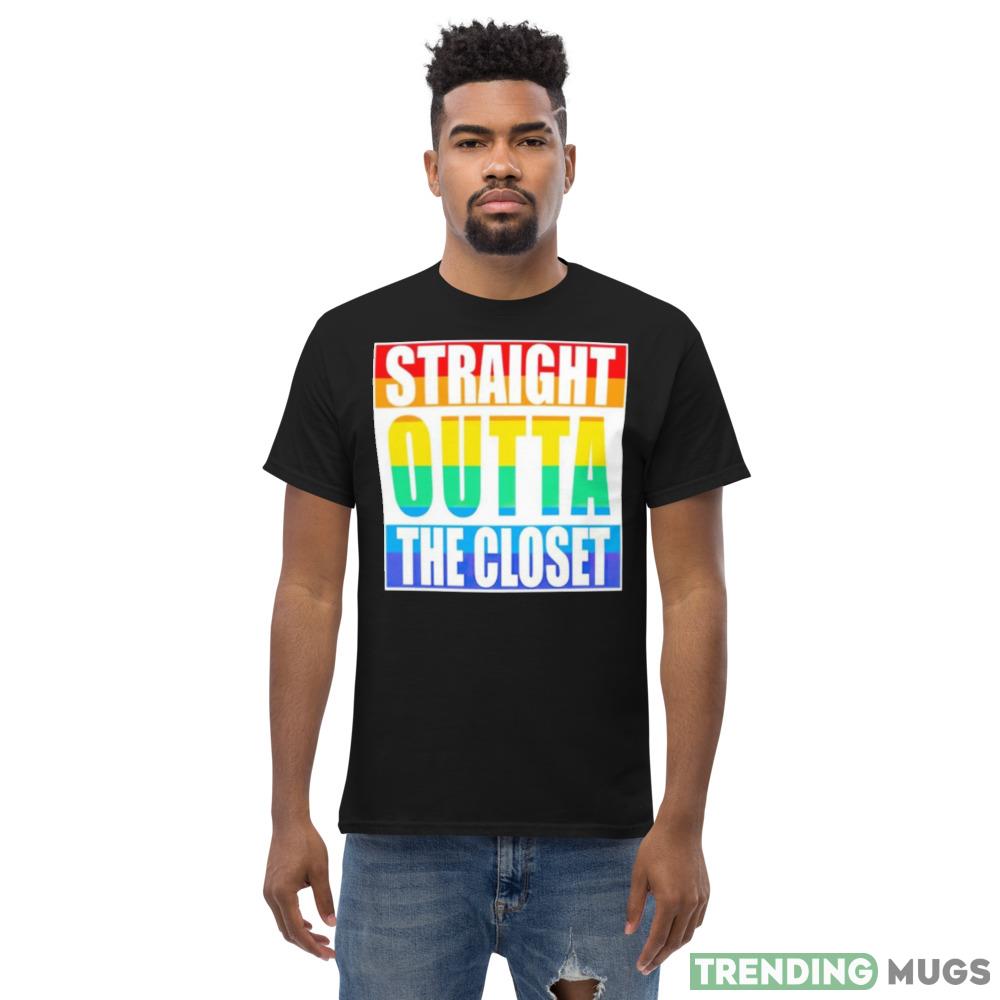 Straight outta the closet shirt Dark Shirt Straight outta the closet shirt Dark Shirt
