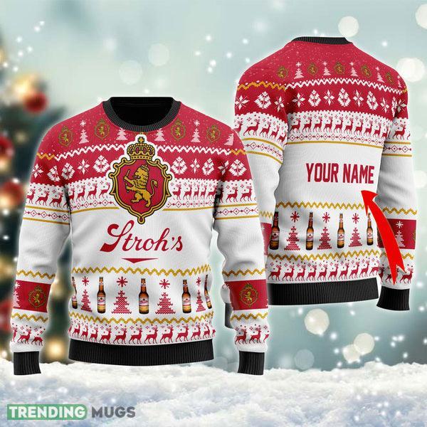 Stroh’s Beer Ugly Christmas Sweater Custom Name Gift For Christmas - Stroh’s Beer Ugly Christmas Sweater Custom Name Gift For Christmas