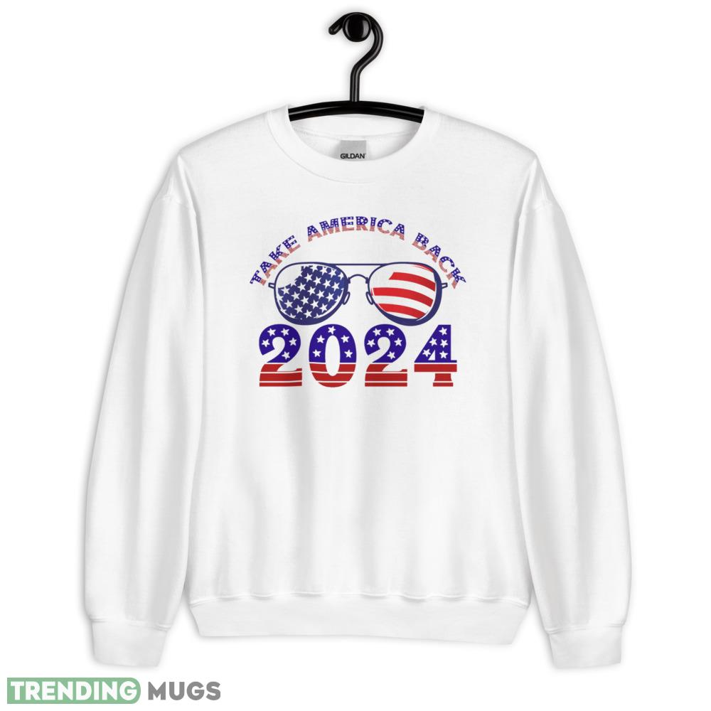 Take America Back 2024 American Flag Sunglasses Essential T Shirt - 18000 Unisex Heavy Blend Crewneck Sweatshirt Take America Back 2024 American Flag Sunglasses Essential T Shirt - 18000 Unisex Heavy Blend Crewneck Sweatshirt