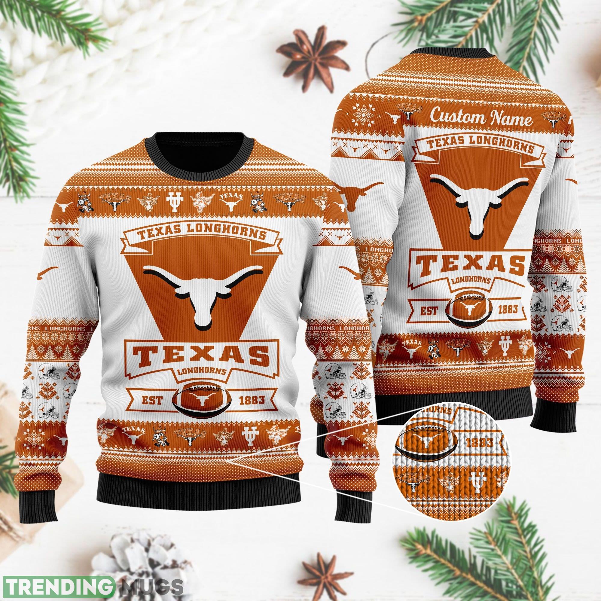 Texas Longhorns Football Team Logo Personalized Name Sweater Gift For Christmas - Texas Longhorns Football Team Logo Personalized Name Sweater Gift For Christmas Texas Longhorns Football Team Logo Personalized Name Sweater Gift For Christmas - Texas Longhorns Football Team Logo Personalized Name Sweater Gift For Christmas