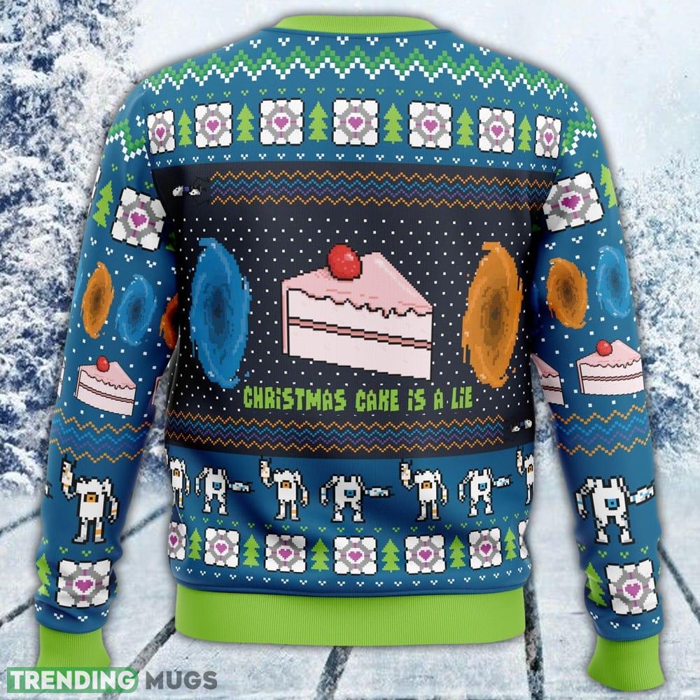 The Cake Is A Lie Portal 2 Ugly Sweater Men And Women Gift For Christmas 3D Sweater The Cake Is A Lie Portal 2 Ugly Sweater Men And Women Gift For Christmas 3D Sweater