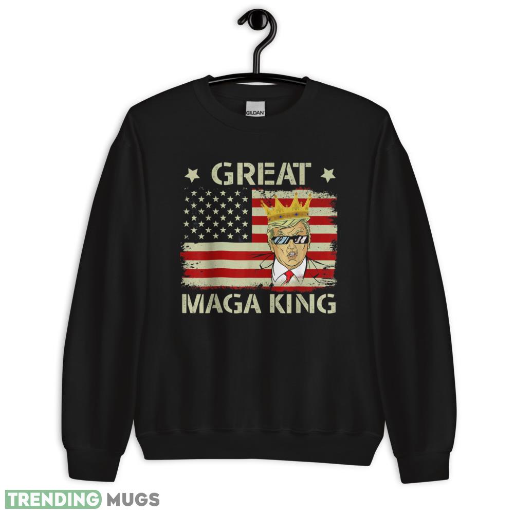 The Great Maga King 1 Black T Shirt Gift For Men And Women - 18000 Unisex Heavy Blend Crewneck Sweatshirt The Great Maga King 1 Black T Shirt Gift For Men And Women - 18000 Unisex Heavy Blend Crewneck Sweatshirt