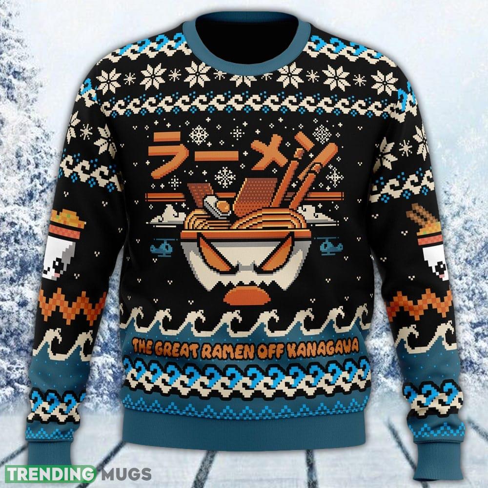 The Great Ramen Off Kanagawa Ramen Ugly Sweater Men And Women Gift For Christmas - The Great Ramen Off Kanagawa Ramen Ugly Christmas Sweater_1 The Great Ramen Off Kanagawa Ramen Ugly Sweater Men And Women Gift For Christmas - The Great Ramen Off Kanagawa Ramen Ugly Christmas Sweater_1