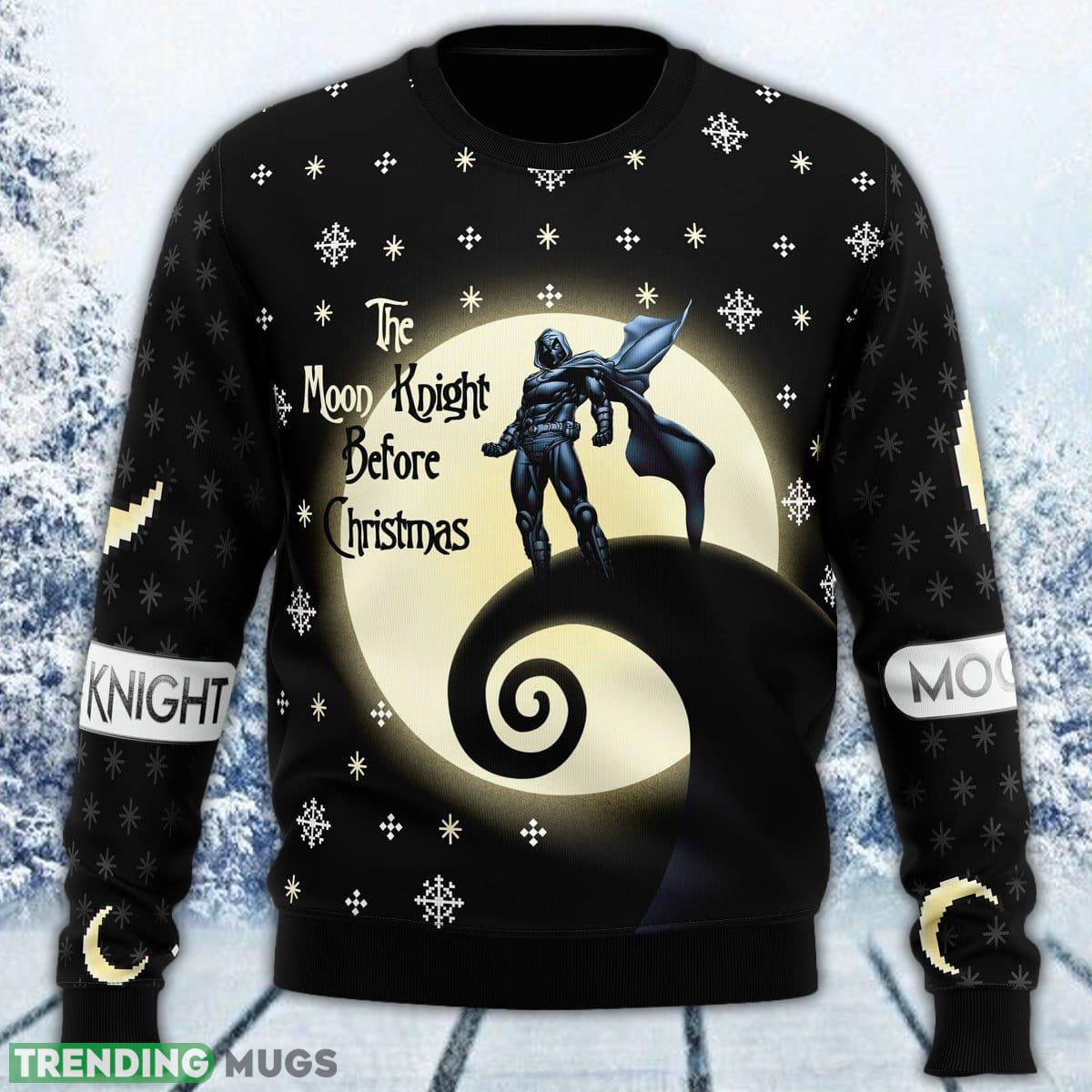 The Moon Knight Before Ugly Sweater Men And Women Gift For Christmas - The Moon Knight Before Christmas Ugly Christmas Sweater_1 The Moon Knight Before Ugly Sweater Men And Women Gift For Christmas - The Moon Knight Before Christmas Ugly Christmas Sweater_1