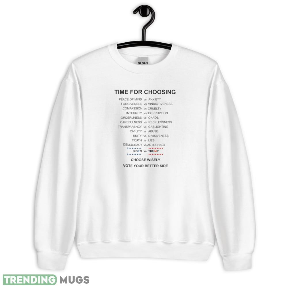 Time for choosing Classic T Shirt Men And Women For Donal Trump - 18000 Unisex Heavy Blend Crewneck Sweatshirt Time for choosing Classic T Shirt Men And Women For Donal Trump - 18000 Unisex Heavy Blend Crewneck Sweatshirt