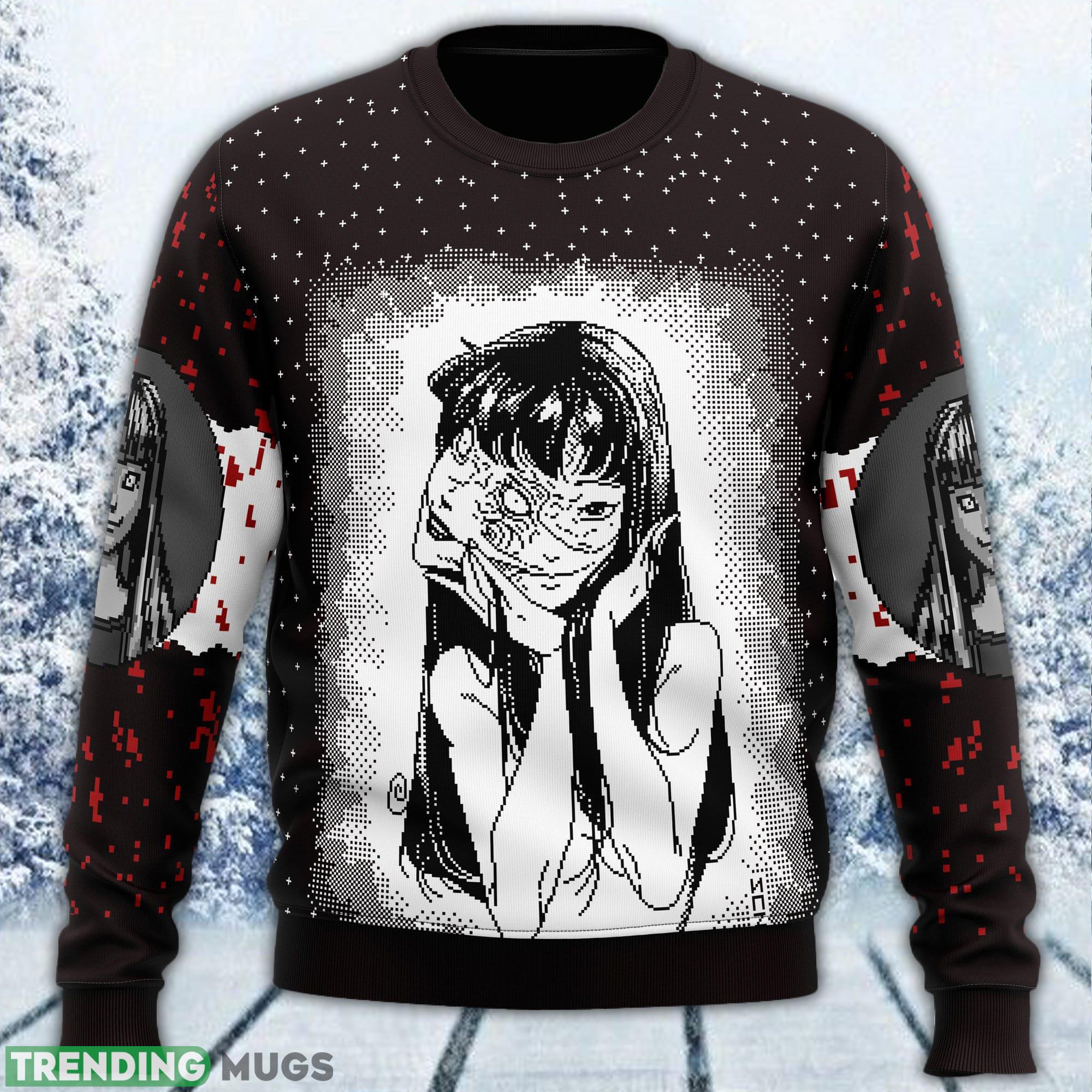 Tomie Junji Ito Ugly Sweater Men And Women Gift For Christmas - Tomie Junji Ito Ugly Christmas Sweater_1 Tomie Junji Ito Ugly Sweater Men And Women Gift For Christmas - Tomie Junji Ito Ugly Christmas Sweater_1