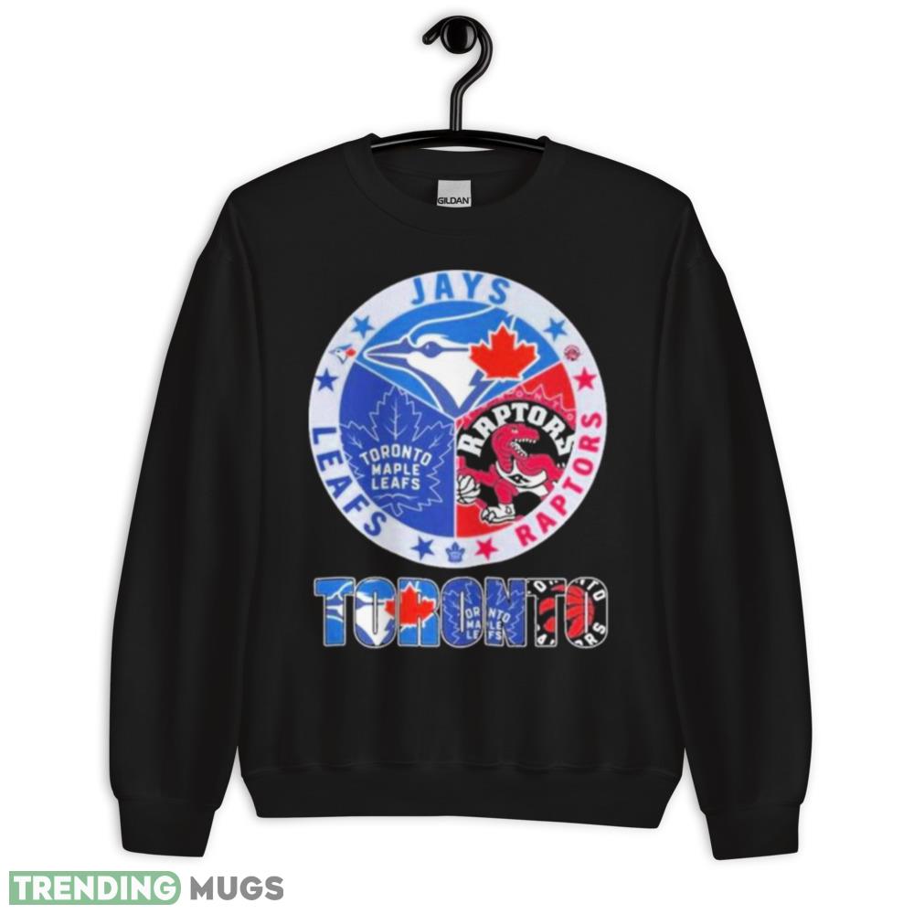 Toronto jays raptors leafs 2023 Shirt - 18000 Unisex Heavy Blend Crewneck Sweatshirt Toronto jays raptors leafs 2023 Shirt - 18000 Unisex Heavy Blend Crewneck Sweatshirt