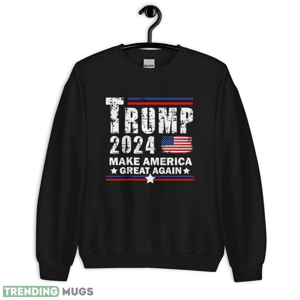 Trump 2024 American Flag Funny Make America Great Again T Shirt - 18000 Unisex Heavy Blend Crewneck Sweatshirt Trump 2024 American Flag Funny Make America Great Again T Shirt - 18000 Unisex Heavy Blend Crewneck Sweatshirt