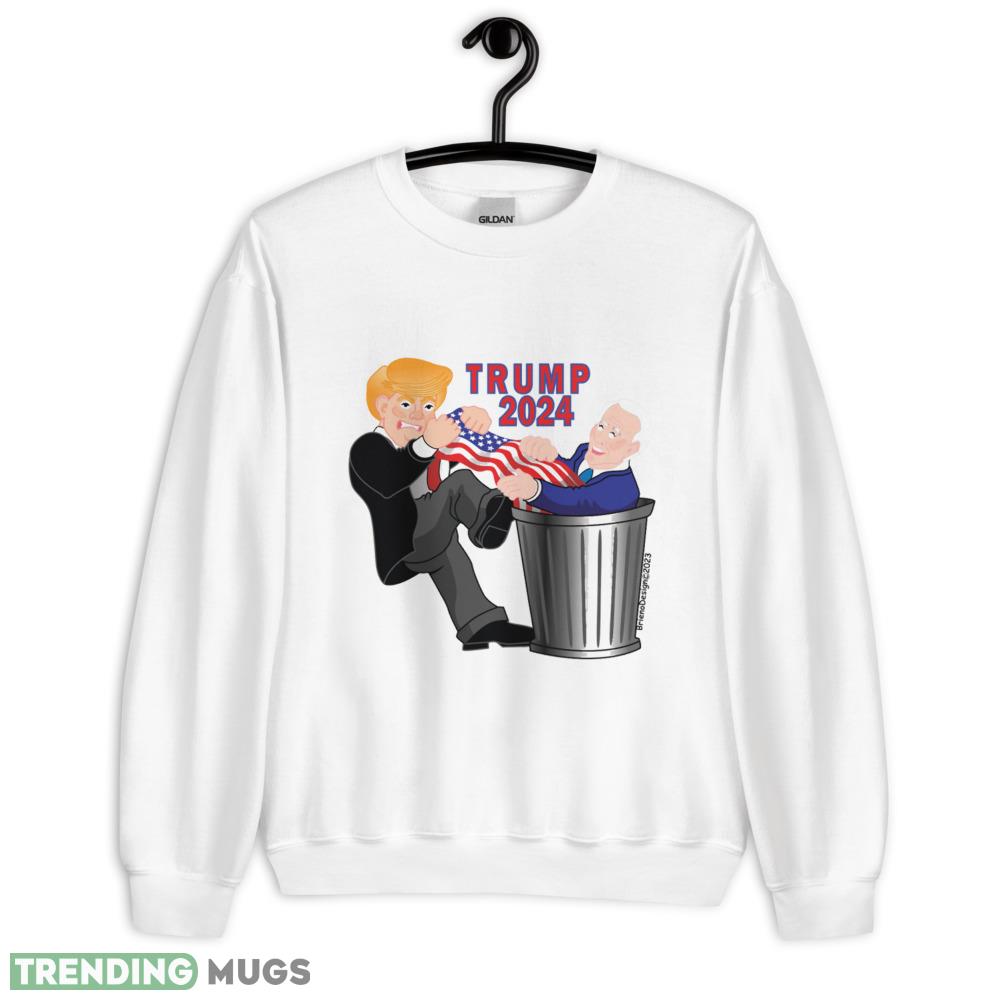 Trump 2024 Biden Parody Classic T Shirt Men And Women For Donal Trump - 18000 Unisex Heavy Blend Crewneck Sweatshirt Trump 2024 Biden Parody Classic T Shirt Men And Women For Donal Trump - 18000 Unisex Heavy Blend Crewneck Sweatshirt