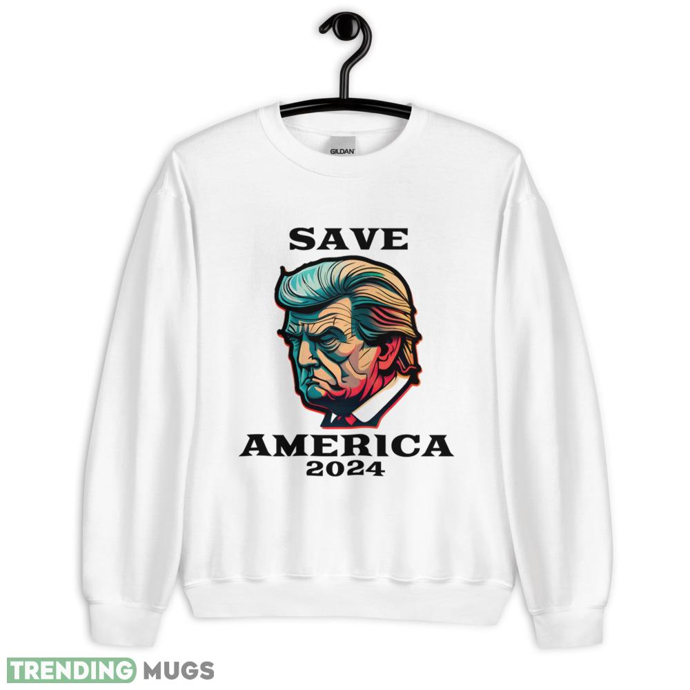 Trump 2024 Save America Classic T Shirt - 18000 Unisex Heavy Blend Crewneck Sweatshirt Trump 2024 Save America Classic T Shirt - 18000 Unisex Heavy Blend Crewneck Sweatshirt