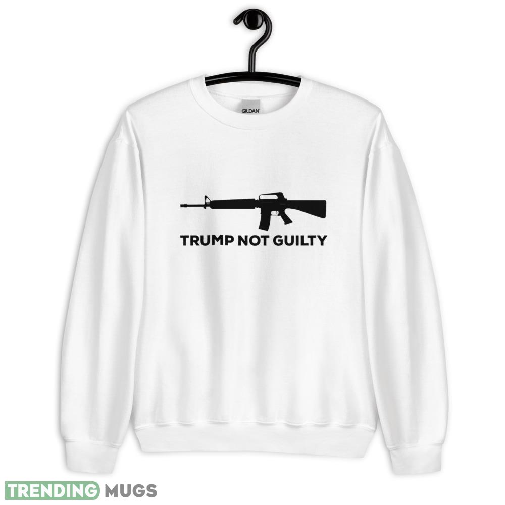 Trump Not Guilty Design White Shirt - 18000 Unisex Heavy Blend Crewneck Sweatshirt Trump Not Guilty Design White Shirt - 18000 Unisex Heavy Blend Crewneck Sweatshirt
