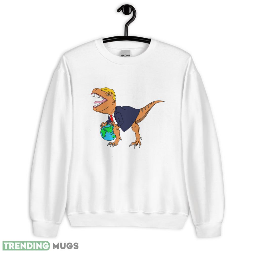 Trump TREX Cartoon Lightweight Hoodie Shirt - 18000 Unisex Heavy Blend Crewneck Sweatshirt Trump TREX Cartoon Lightweight Hoodie Shirt - 18000 Unisex Heavy Blend Crewneck Sweatshirt