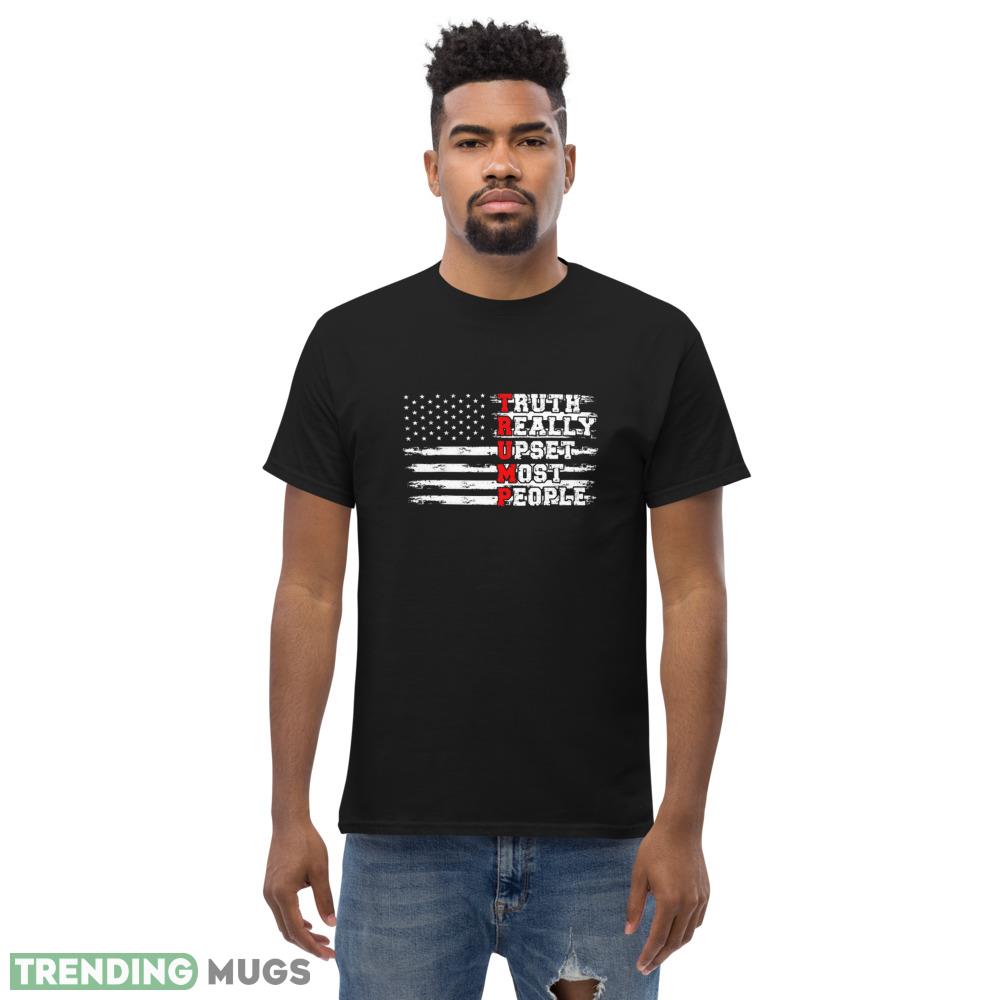 Trump Truth Really Upsets Most People Trump 2024 US Flag Men T Shirt Dark Shirt Trump Truth Really Upsets Most People Trump 2024 US Flag Men T Shirt Dark Shirt